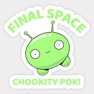 Final Space Mooncake Chookity Pok - Funny Sticker